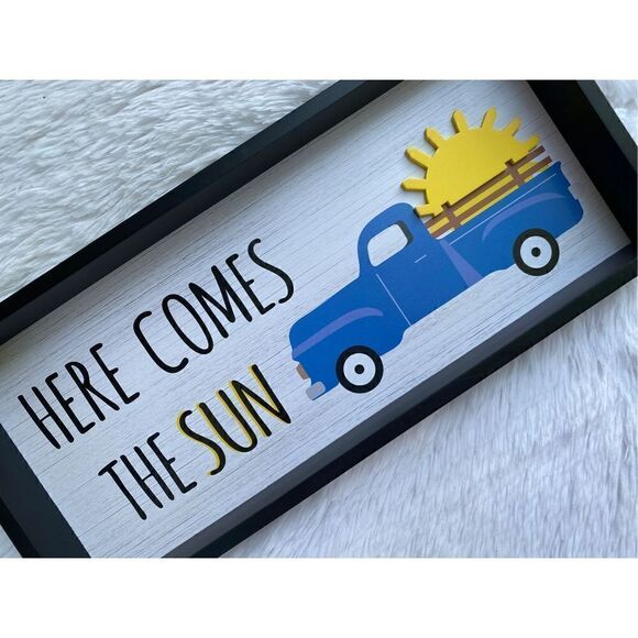 NWT Huntington Home 1 Reversible Design Horizontal Box Sign Plaque - Picture 9 of 13